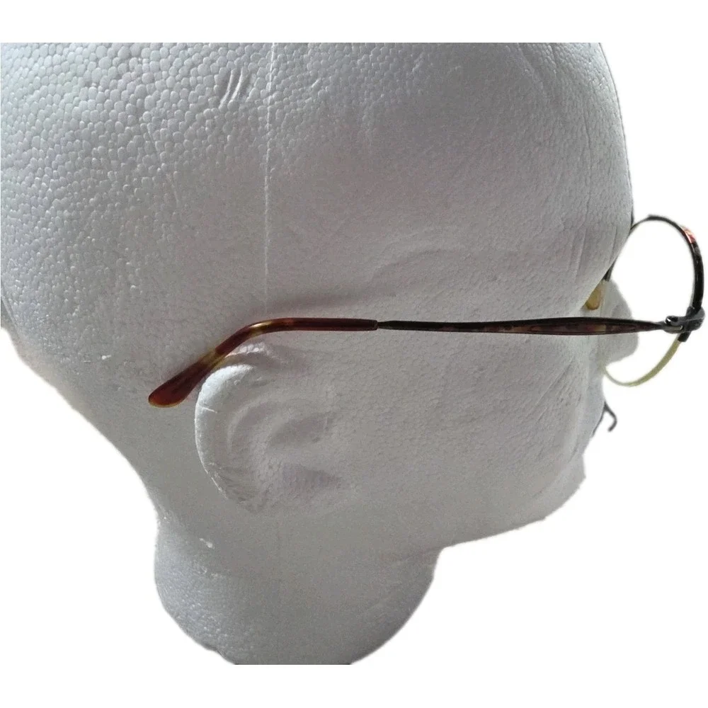 Vintage Geoffrey Beene 1096 Brown‎ Gray Metal Round Korea FRAMES ONLY